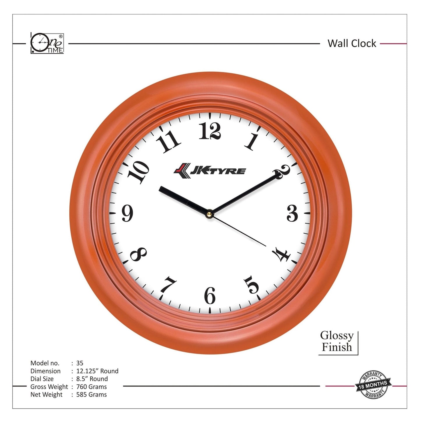Wall Clock Pattern 35 MARSH Stationery