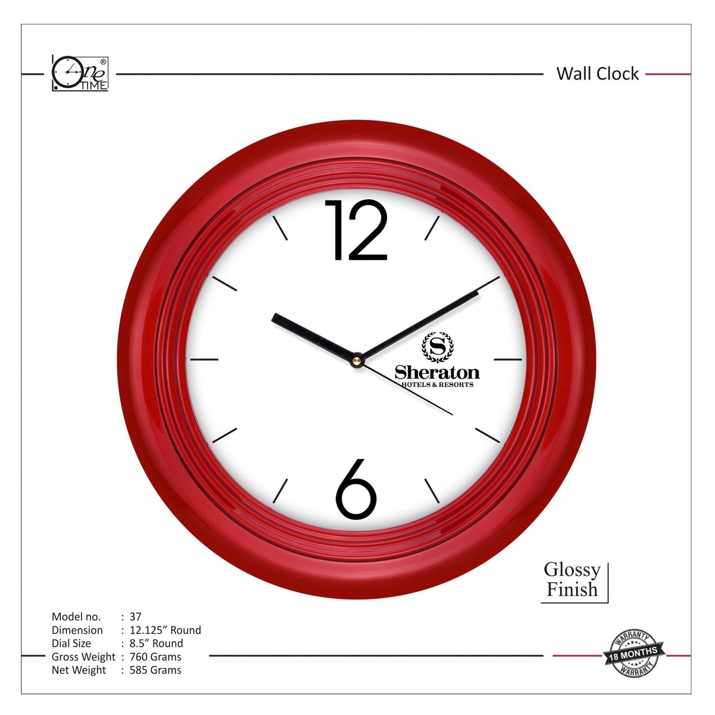 Wall Clock Pattern 37 MARSH Stationery