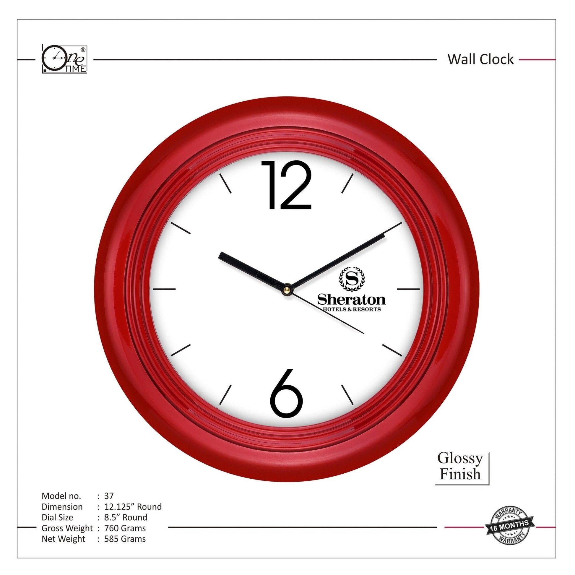 Wall Clock Pattern 37 MARSH Stationery