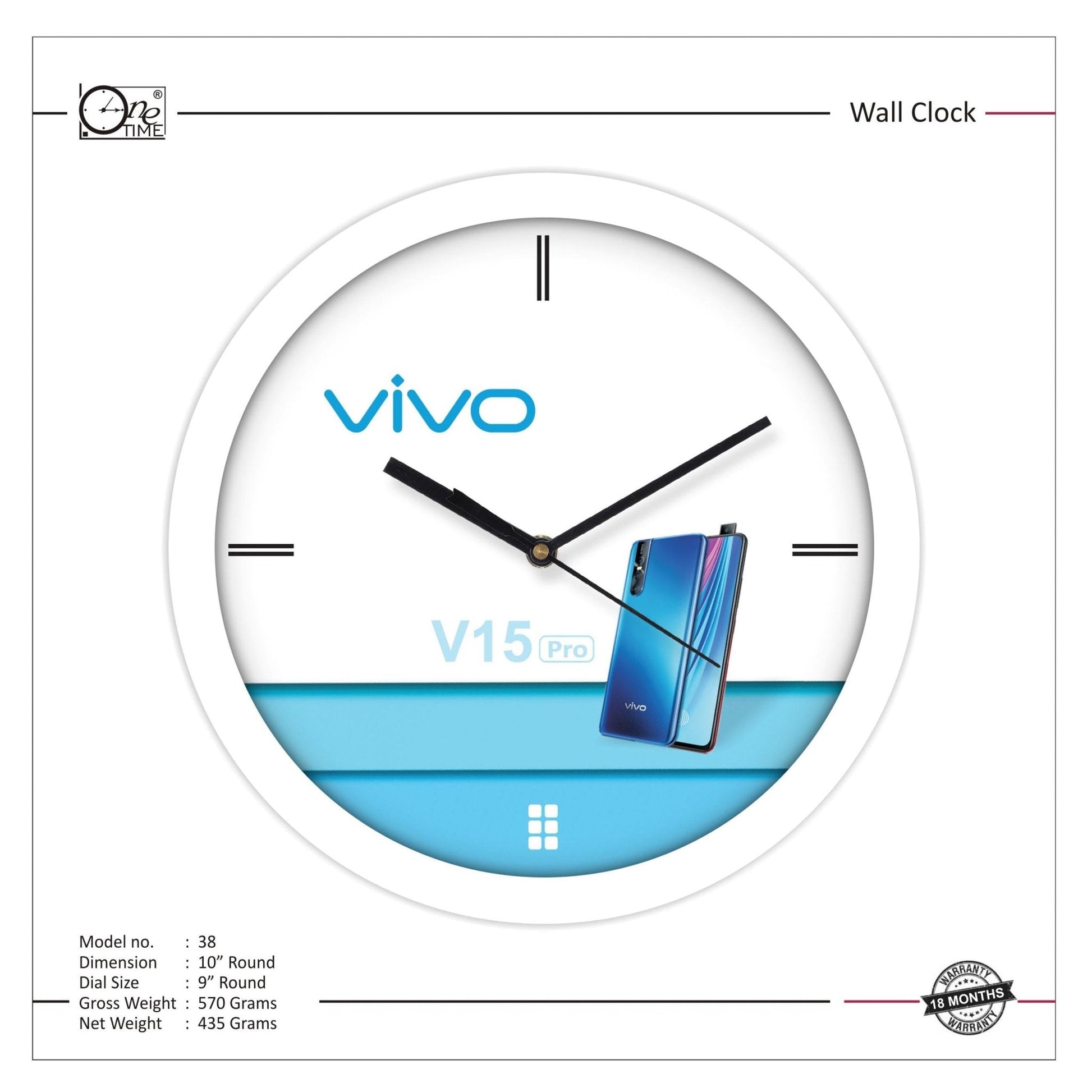 Wall Clock Pattern 38 MARSH Stationery