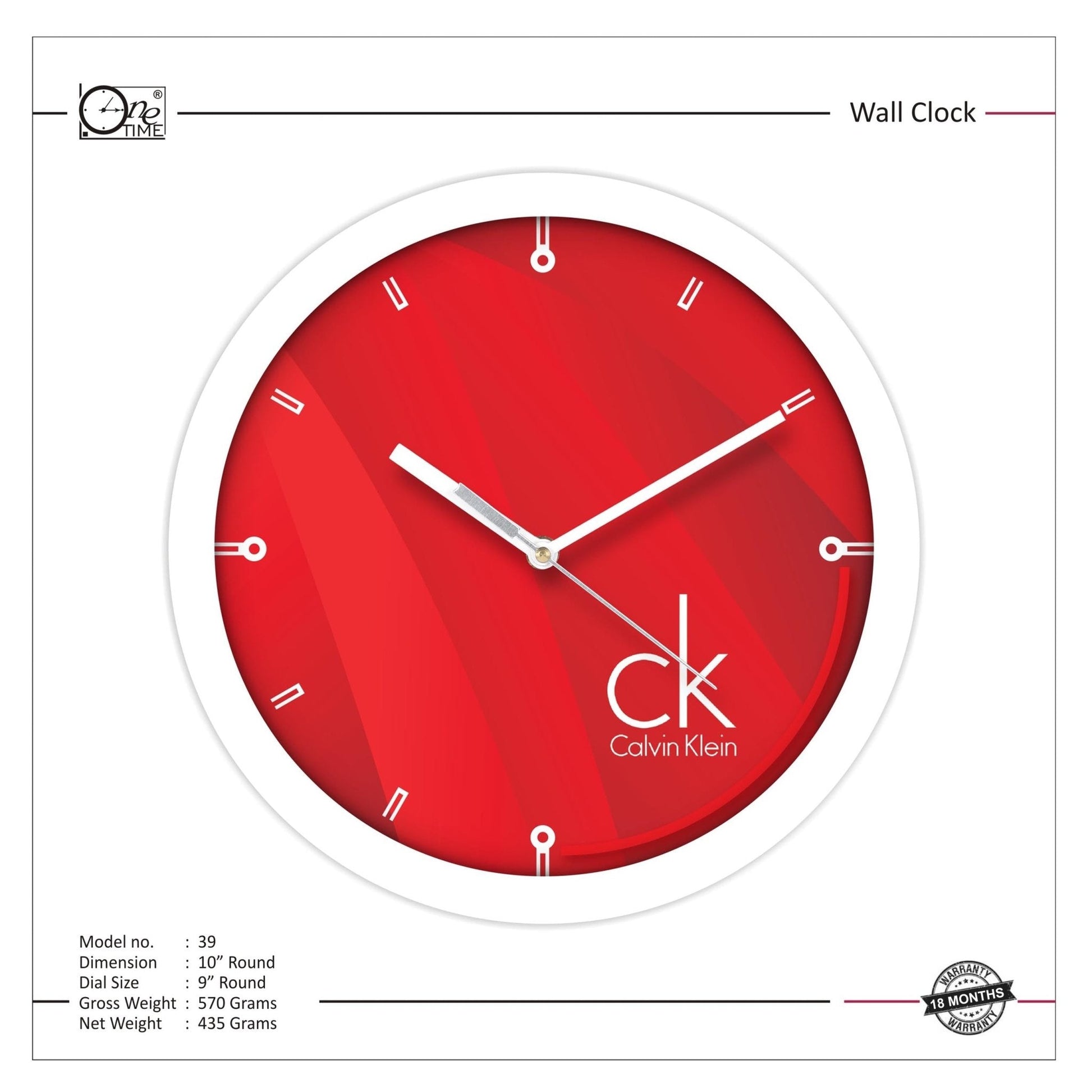 Wall Clock Pattern 39 MARSH Stationery