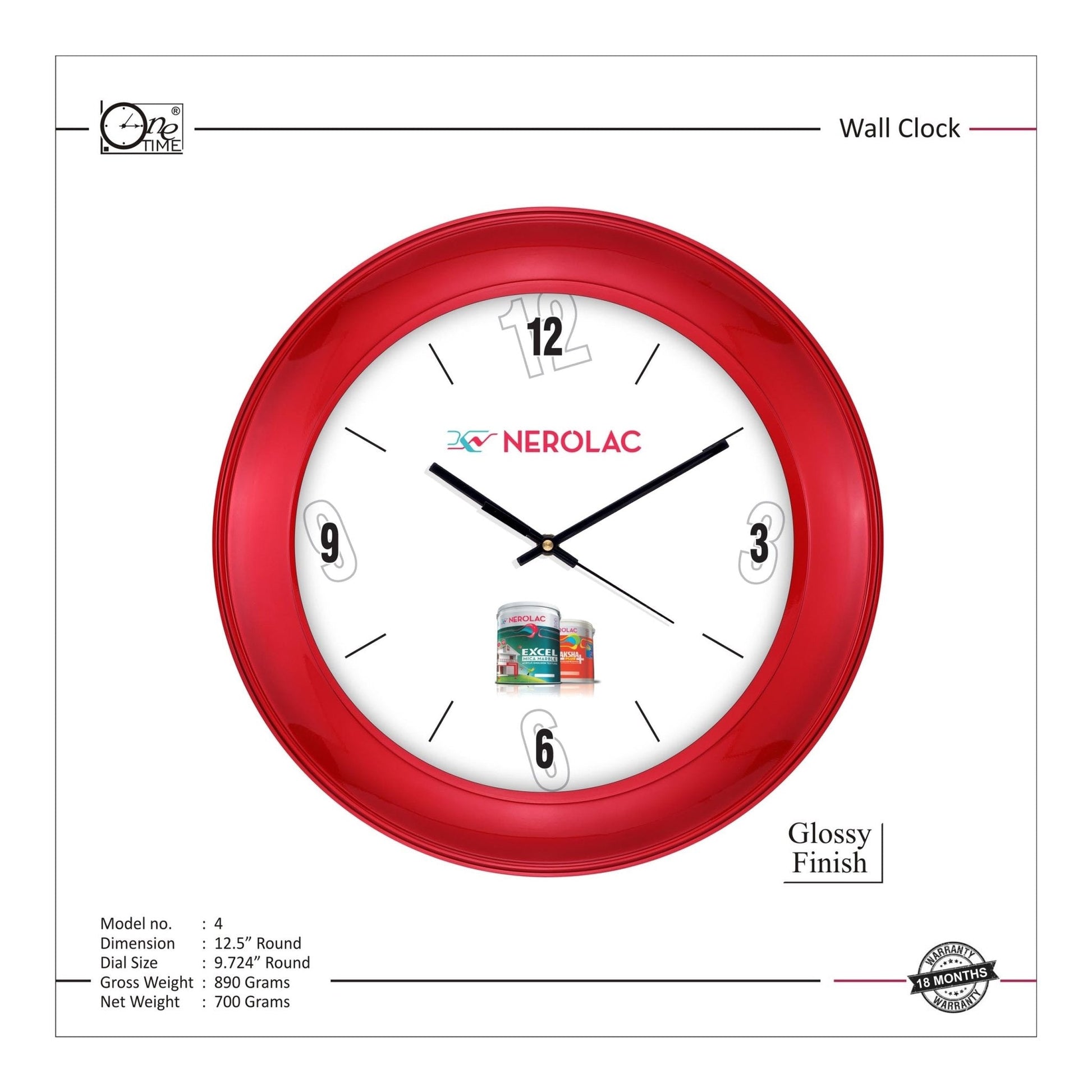 Wall Clock Pattern 4 MARSH Stationery