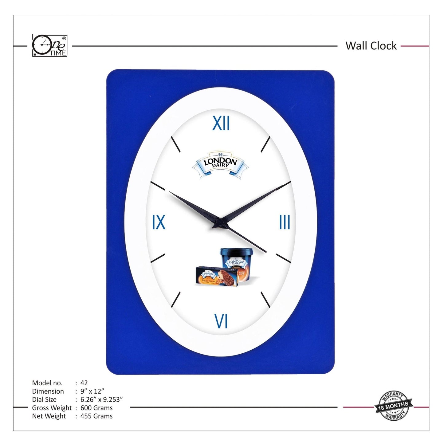 Wall Clock Pattern 42 MARSH Stationery