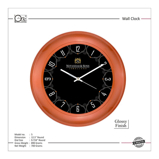 Wall Clock Pattern 5 MARSH Stationery