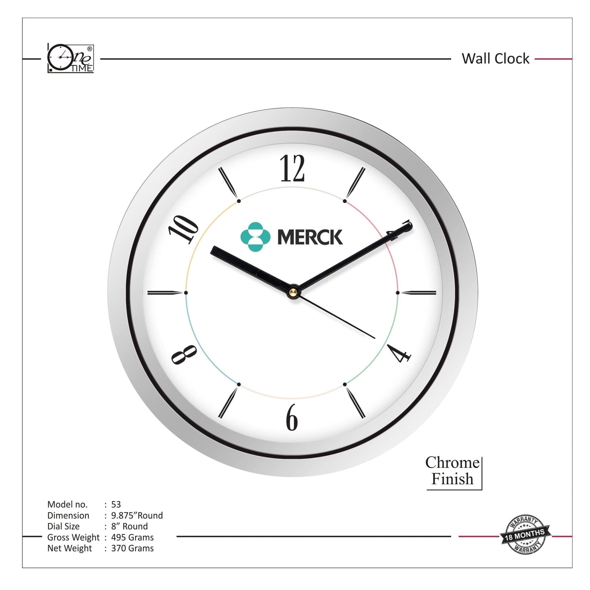 Wall Clock Pattern 53 MARSH Stationery