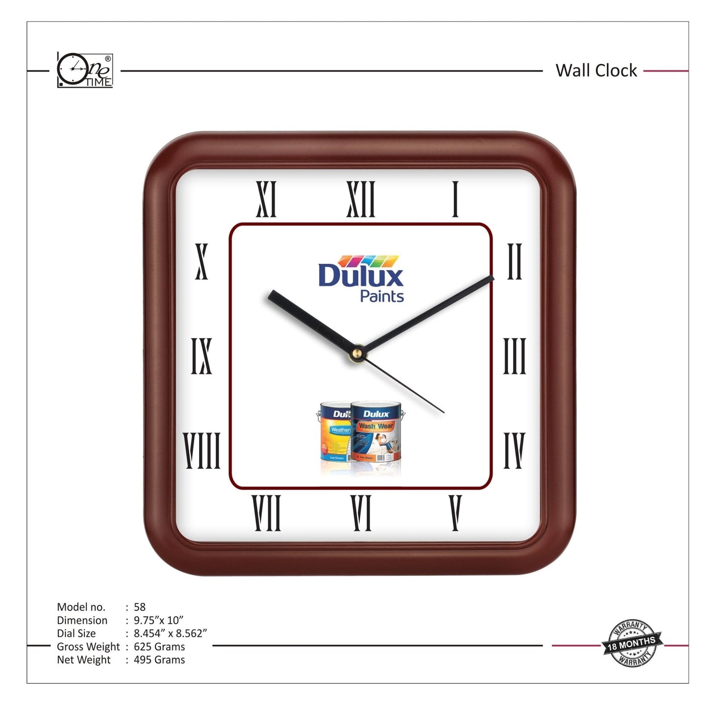 Wall Clock Pattern 58 MARSH Stationery