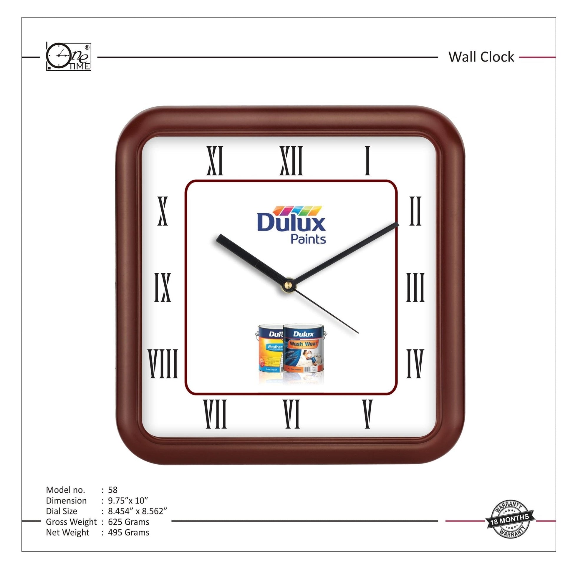 Wall Clock Pattern 58 MARSH Stationery
