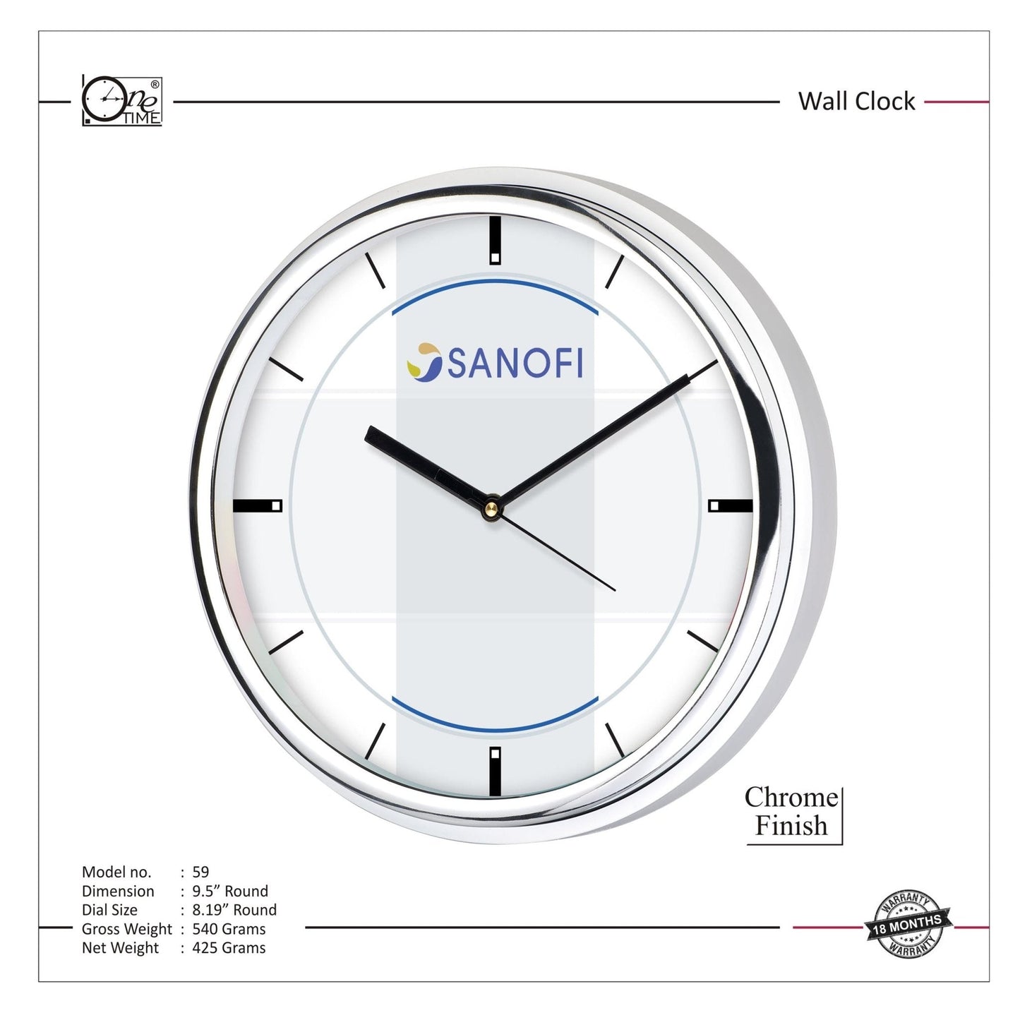 Wall Clock Pattern 59 MARSH Stationery