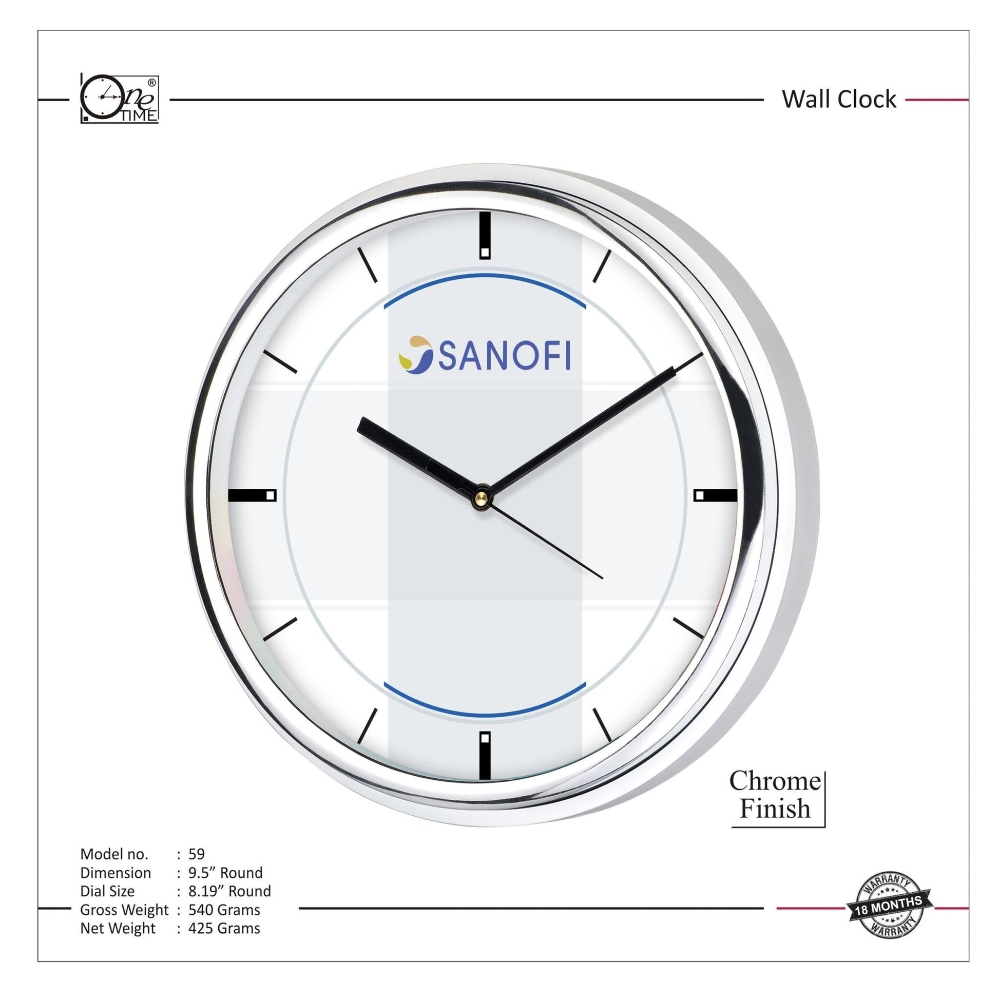 Wall Clock Pattern 59 MARSH Stationery
