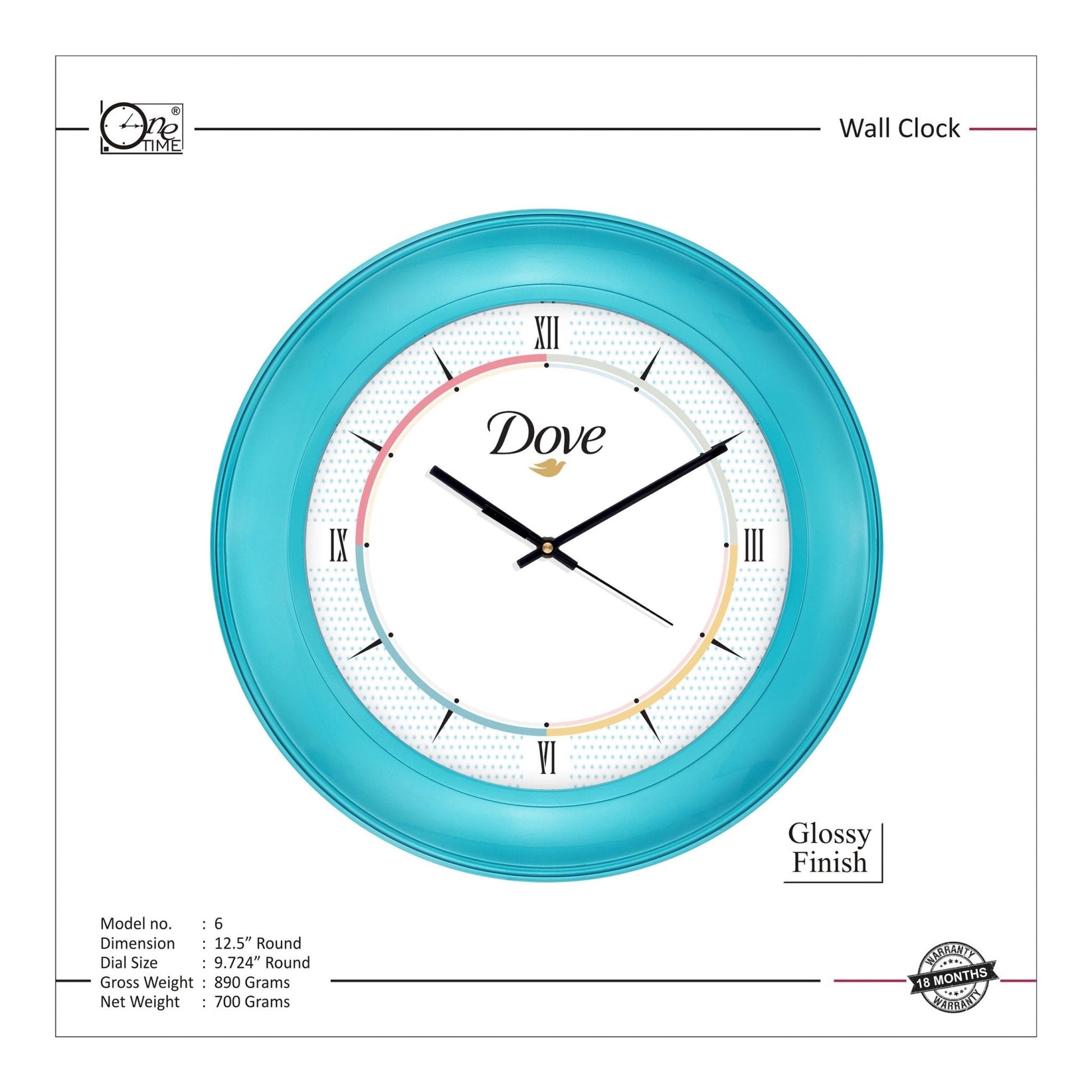 Wall Clock Pattern 6 MARSH Stationery
