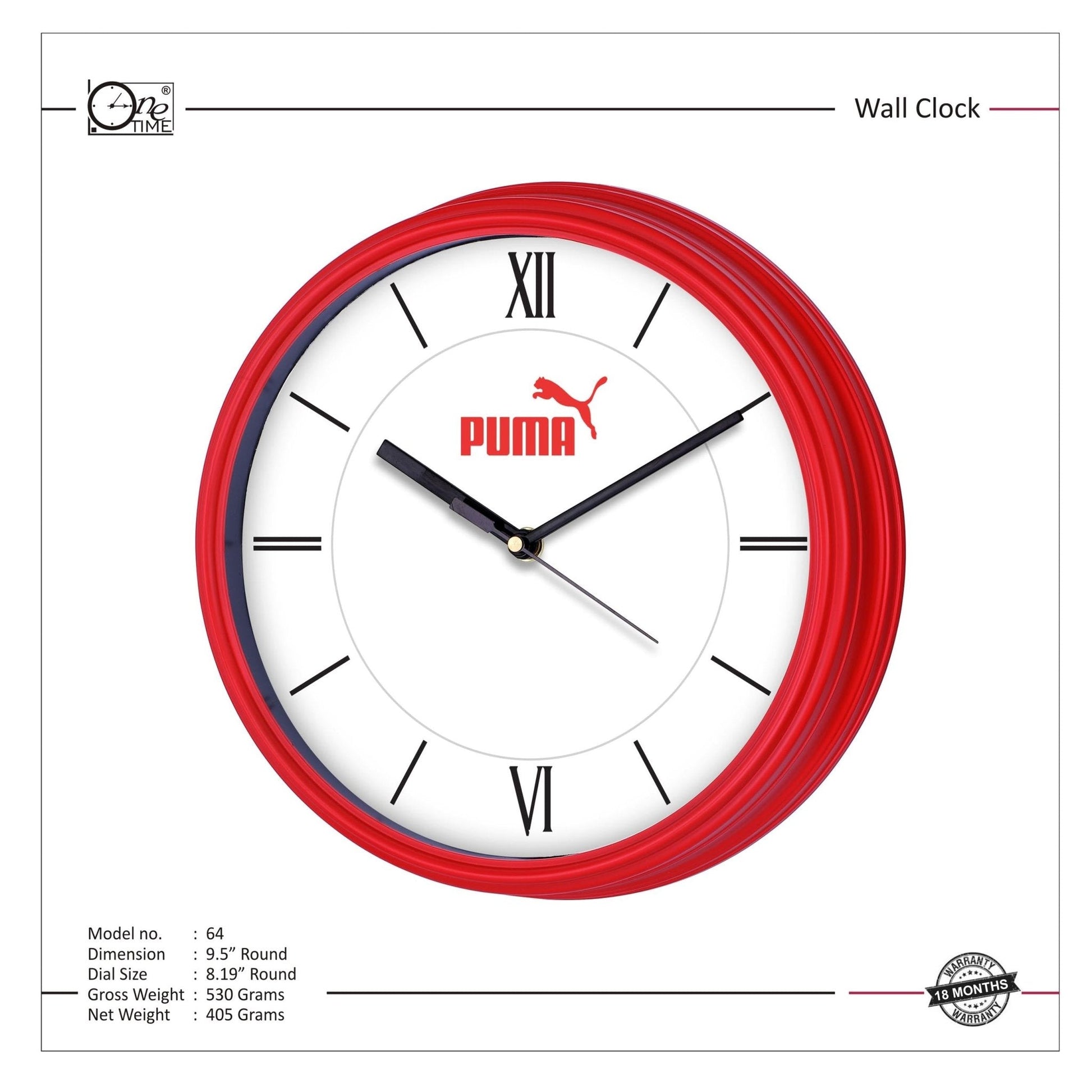 Wall Clock Pattern 64 MARSH Stationery