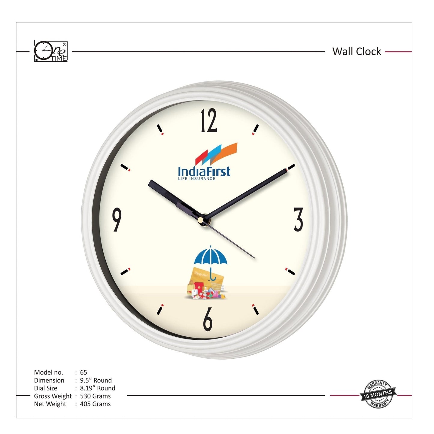 Wall Clock Pattern 65 MARSH Stationery