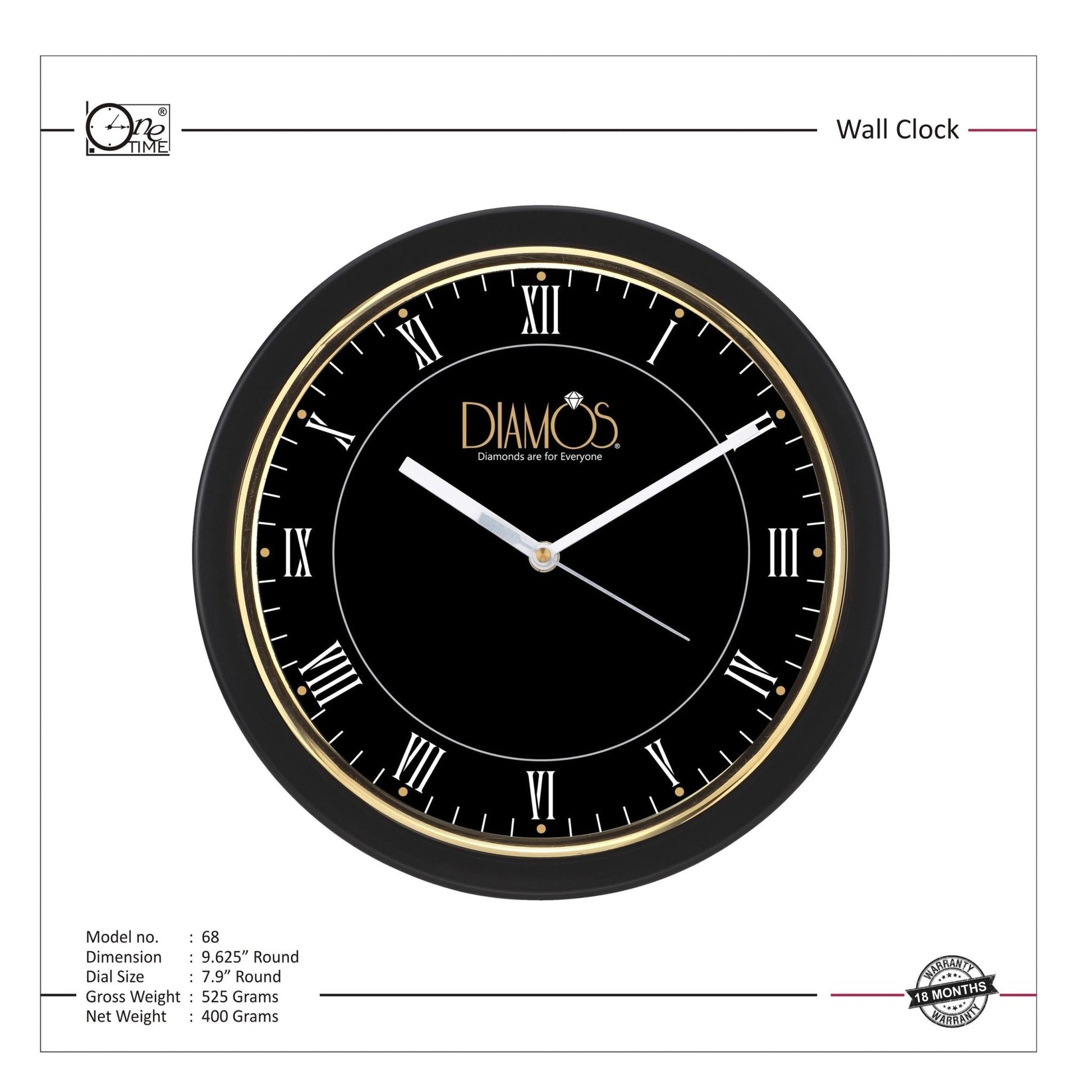 Wall Clock Pattern 68 MARSH Stationery