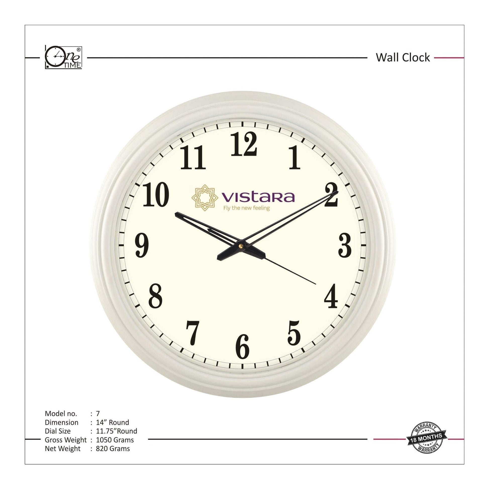 Wall Clock Pattern 7 MARSH Stationery