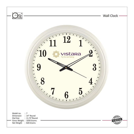 Wall Clock Pattern 7 MARSH Stationery