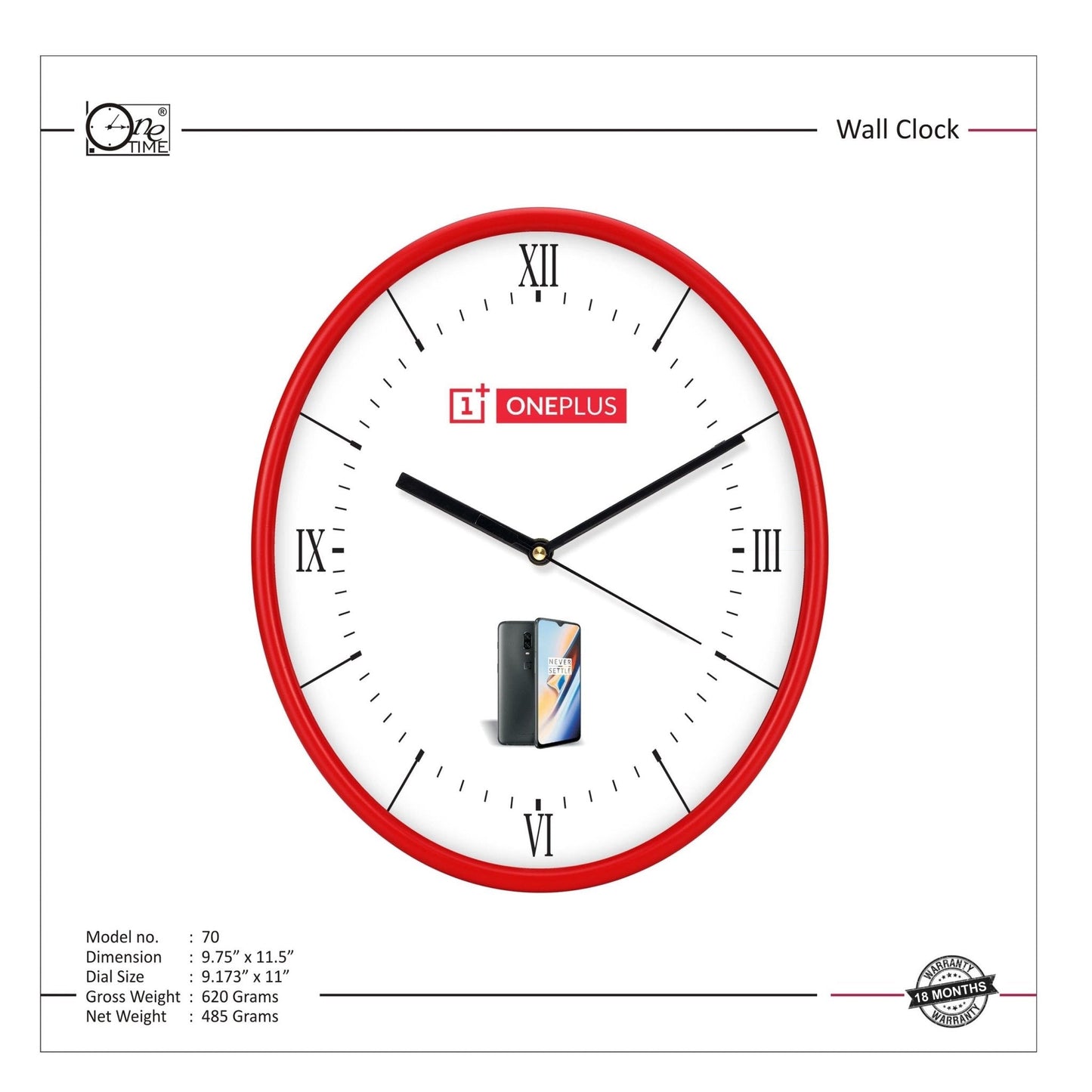 Wall Clock Pattern 70 MARSH Stationery