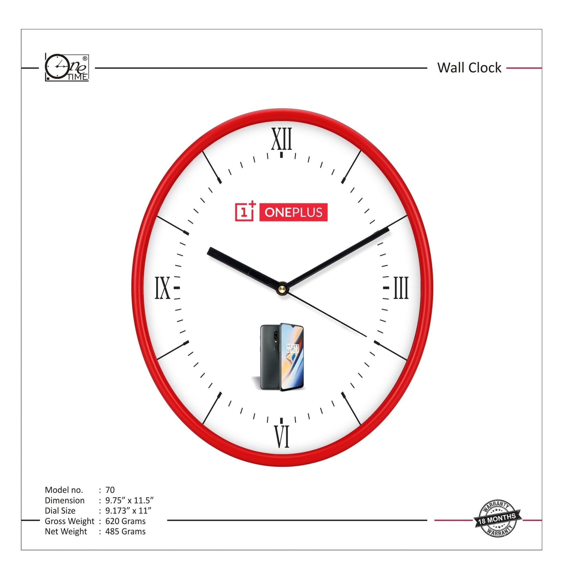 Wall Clock Pattern 70 MARSH Stationery