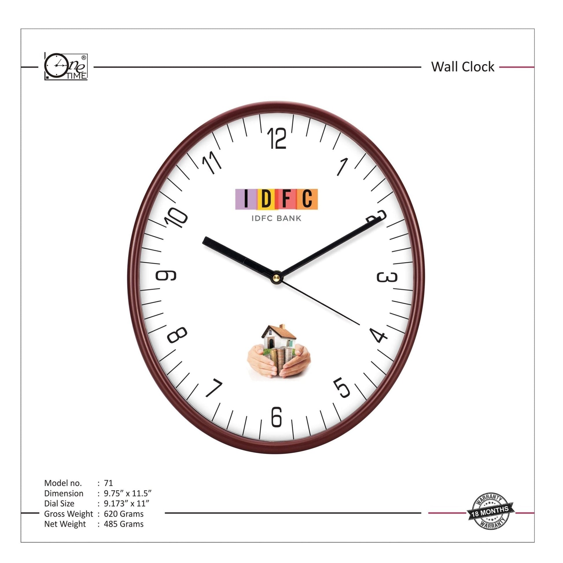 Wall Clock Pattern 71 MARSH Stationery