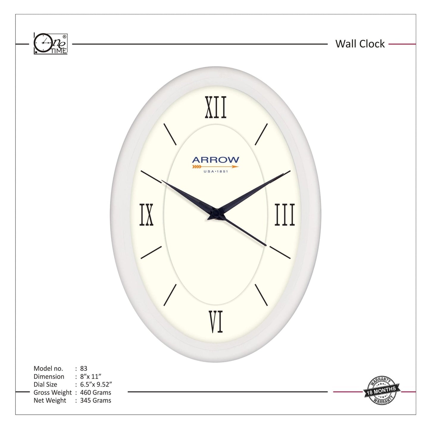 Wall Clock Pattern 83 MARSH Stationery