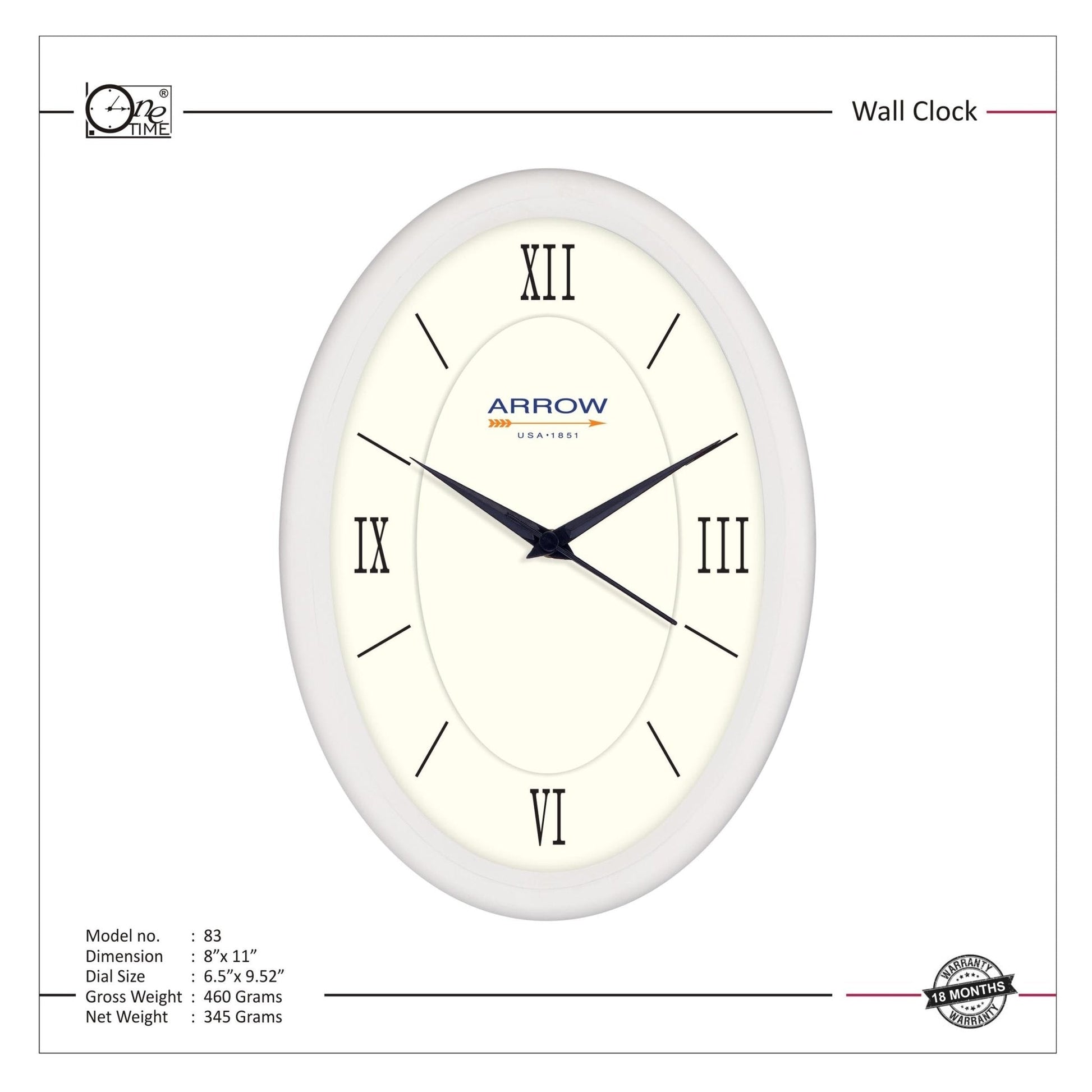 Wall Clock Pattern 83 MARSH Stationery