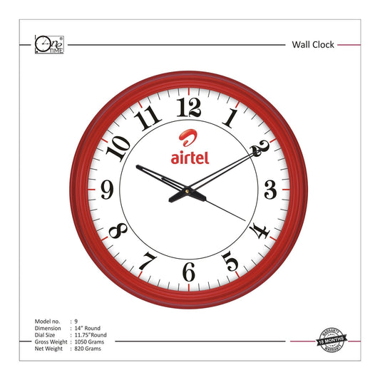 Wall Clock Pattern 9 MARSH Stationery