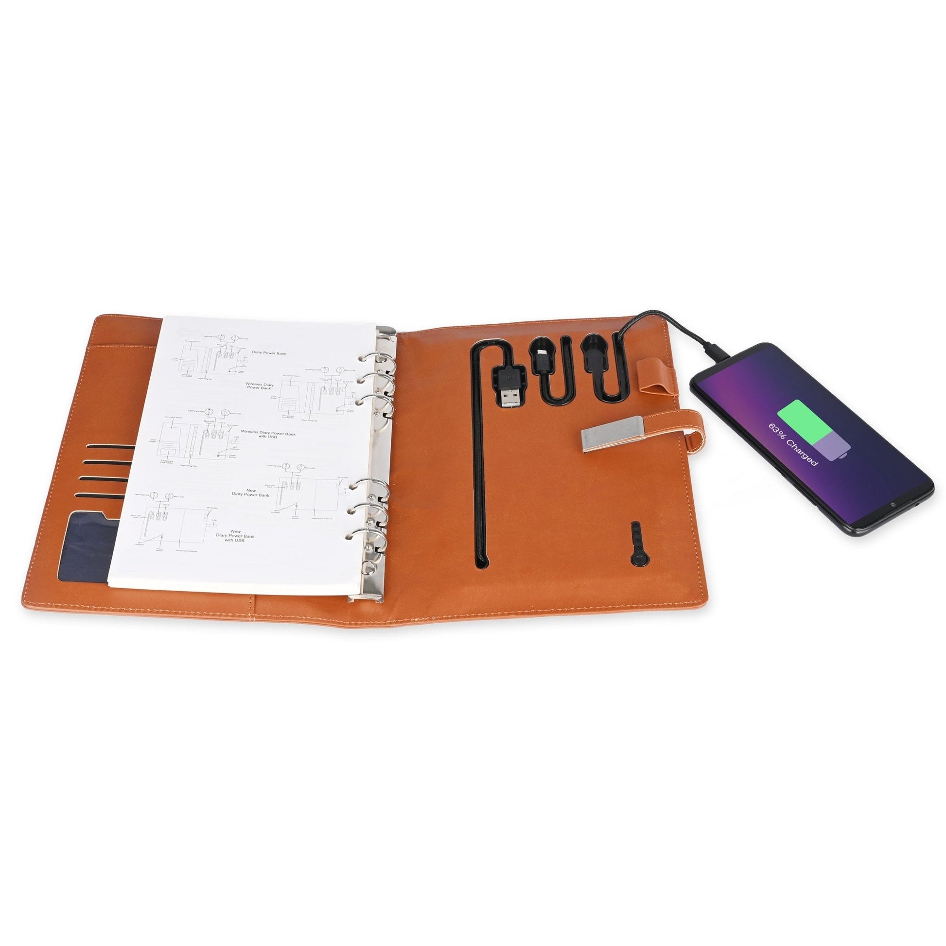 Wireless Diary Power Bank 5000 mAh MARSH Corporate gifts