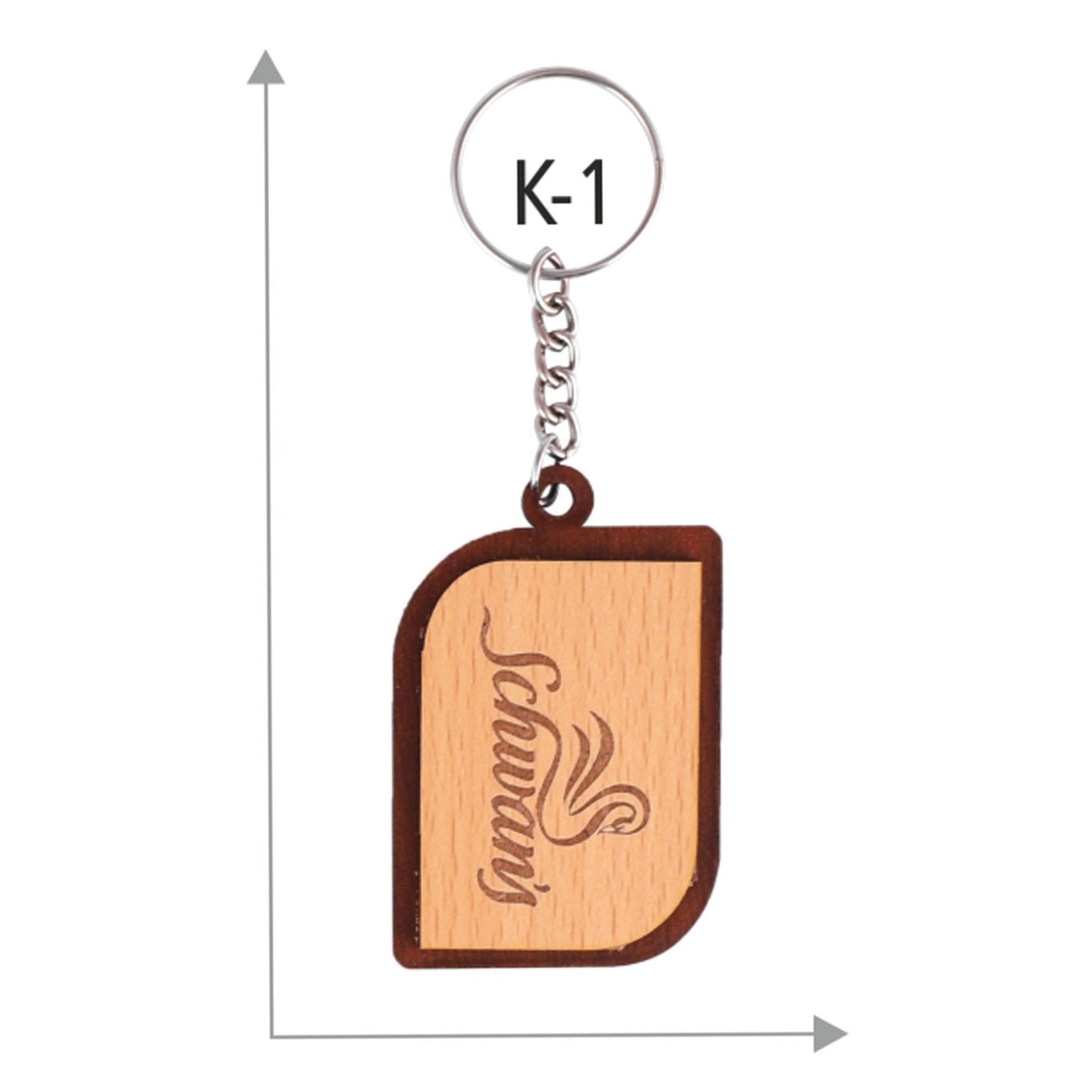 Wooden Key Chain - K-1 MARSH Corporate gifts