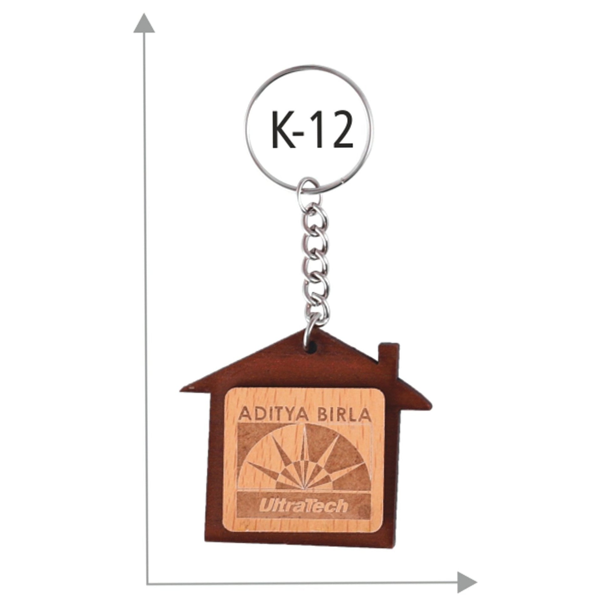 Wooden Key Chain - K-12 MARSH Corporate gifts