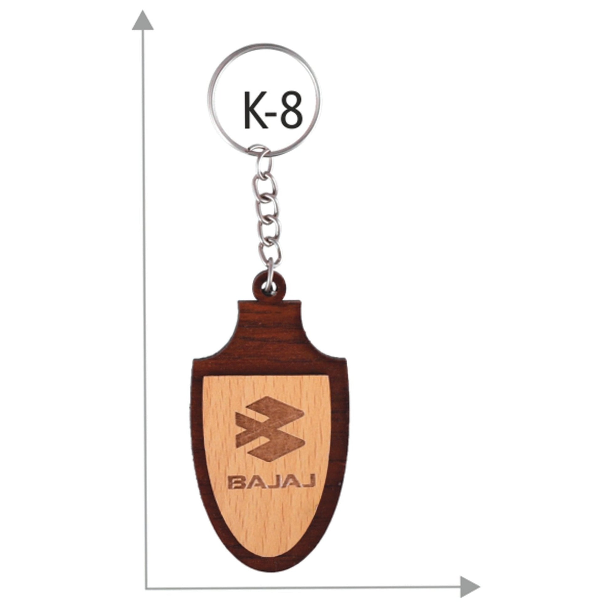 Wooden Key Chain - K-8 MARSH Corporate gifts