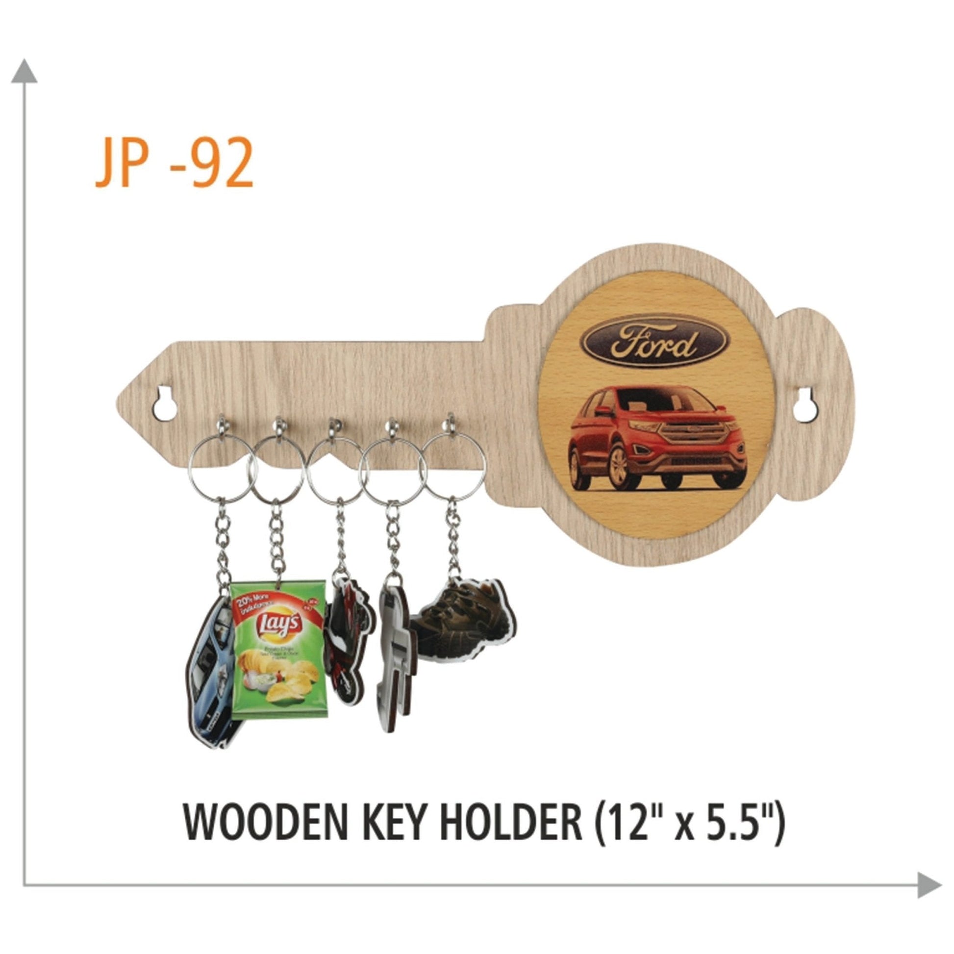 Wooden Key Holder - JP 92 MARSH Corporate gifts