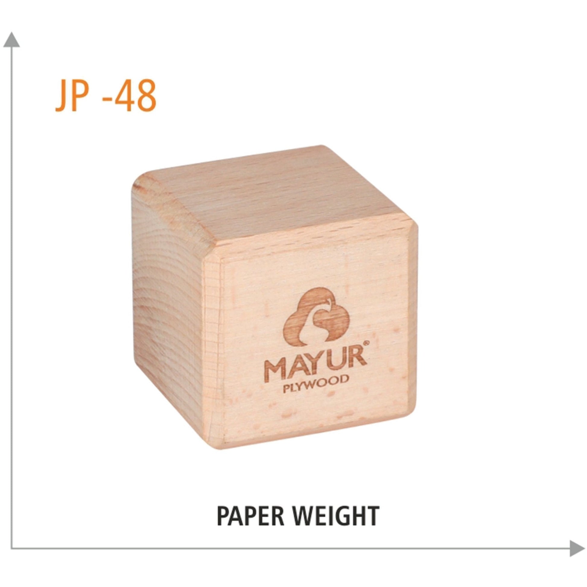 Wooden Paper Weight - JP 48 MARSH Corporate gifts