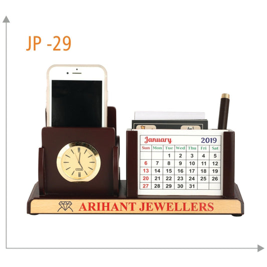 Wooden Pen Stand with Mobile Holder - JP 29 MARSH Corporate gifts