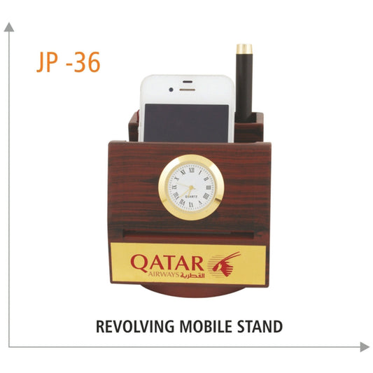 Wooden  Revolving Mobile Stand - JP 36 MARSH Corporate gifts