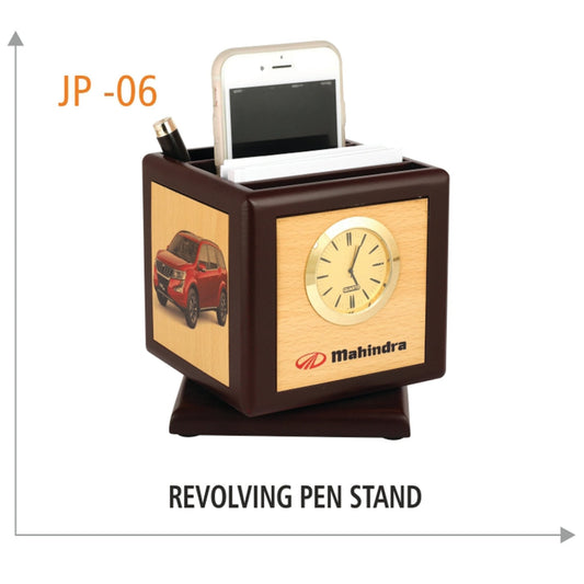 Wooden Revolving Pen Stand - JP 06 MARSH Corporate gifts