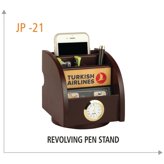 Wooden Revolving Pen Stand - JP 21 MARSH Corporate gifts