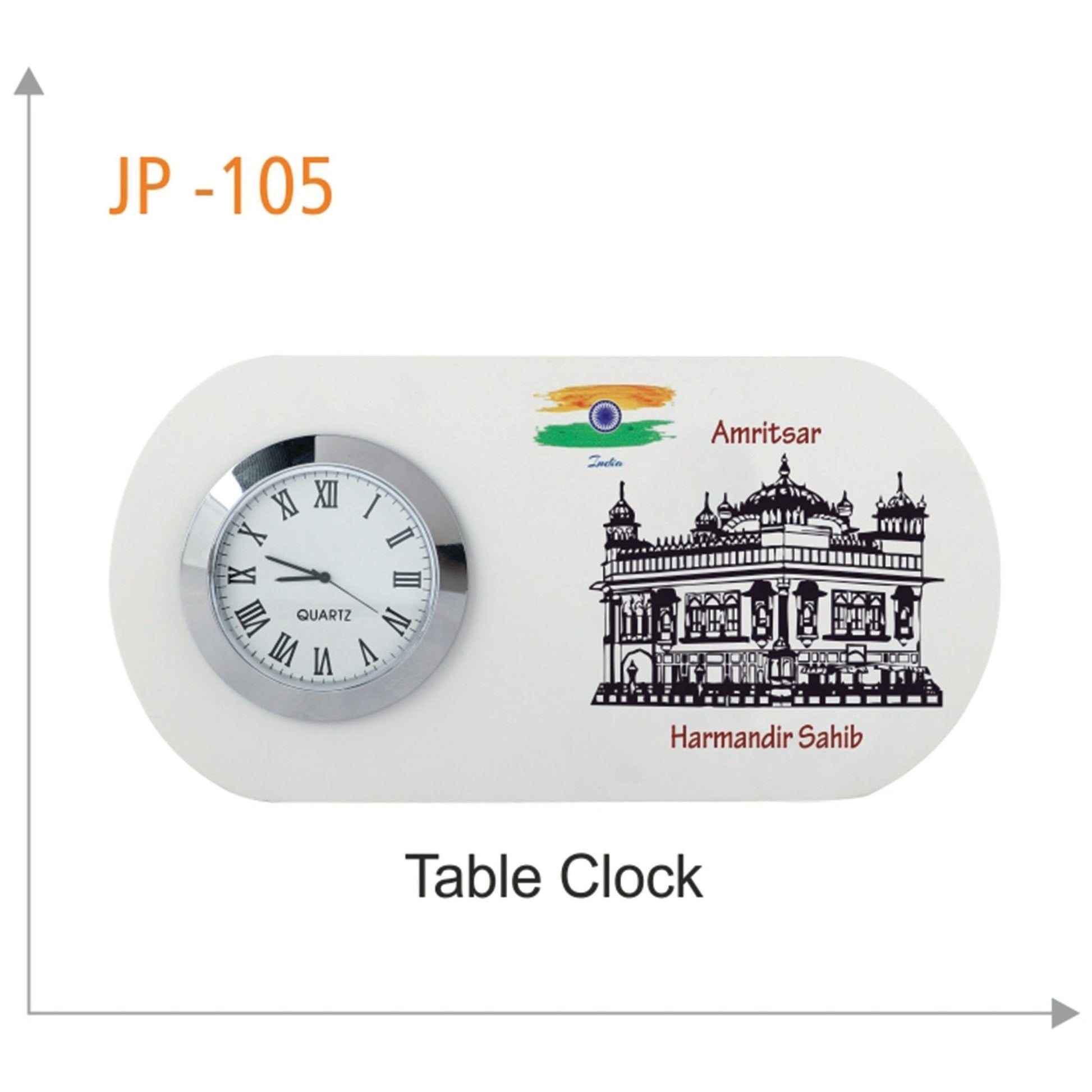 Wooden Table Clock -JP 105 MARSH Corporate gifts
