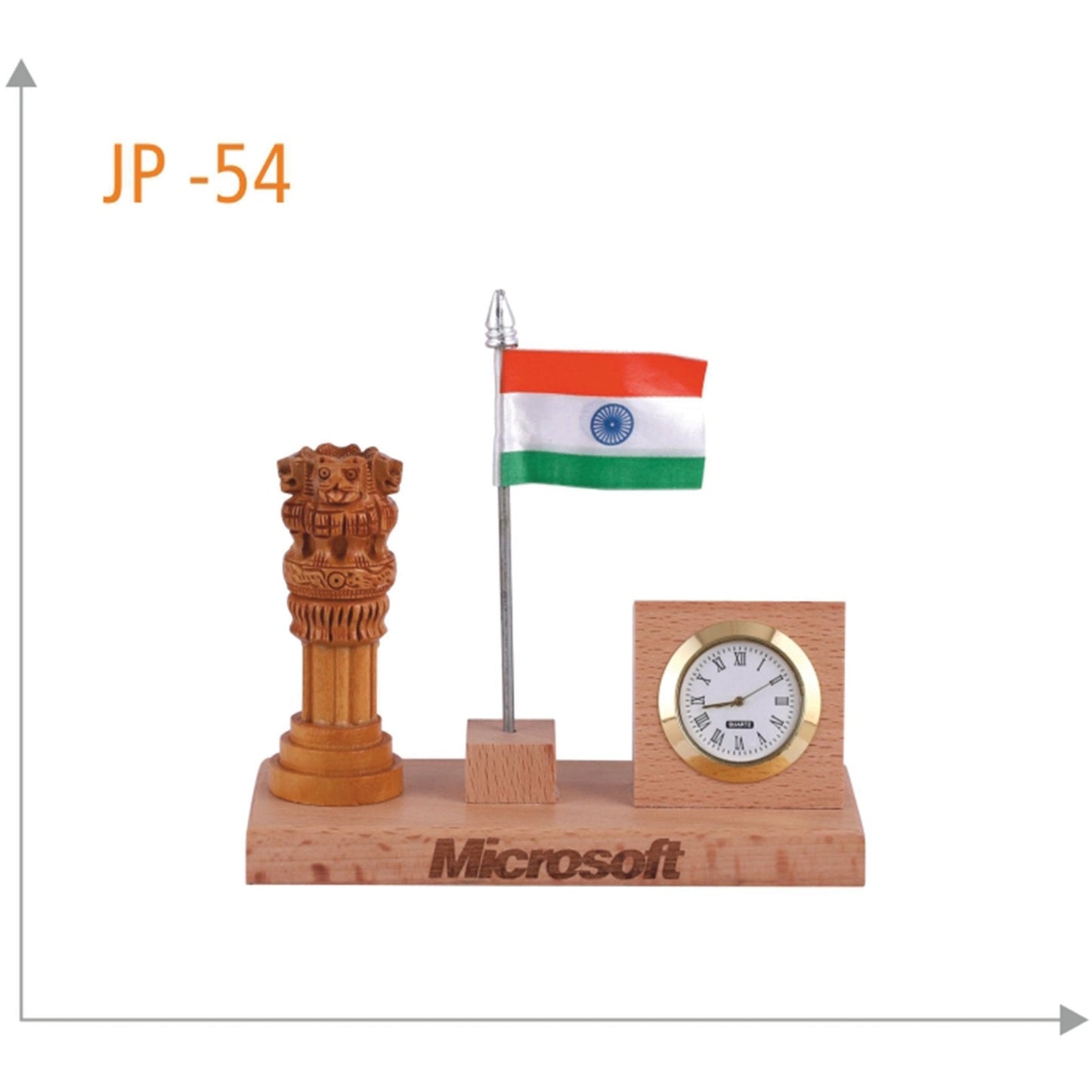 Wooden Table Clock - JP 54 MARSH Corporate gifts