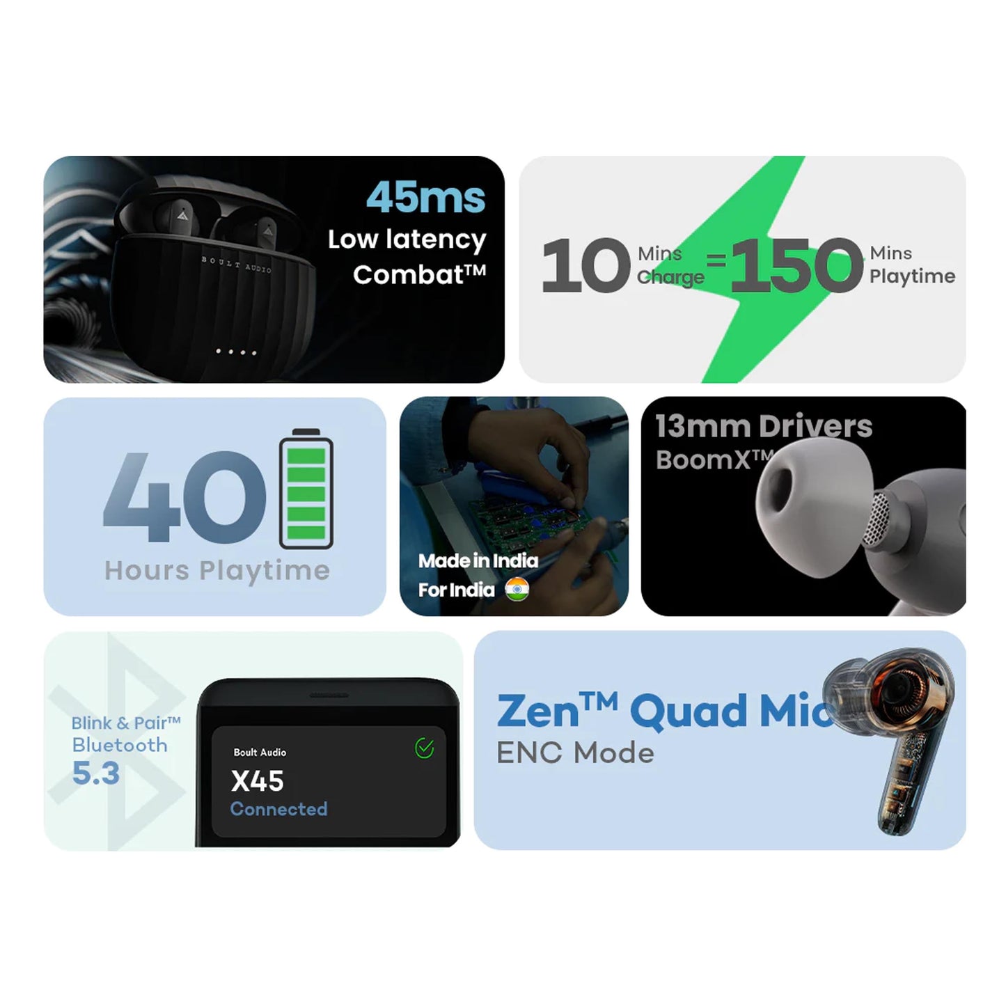 BOULT - X45 - EARBUD MARSH Corporate gifts
