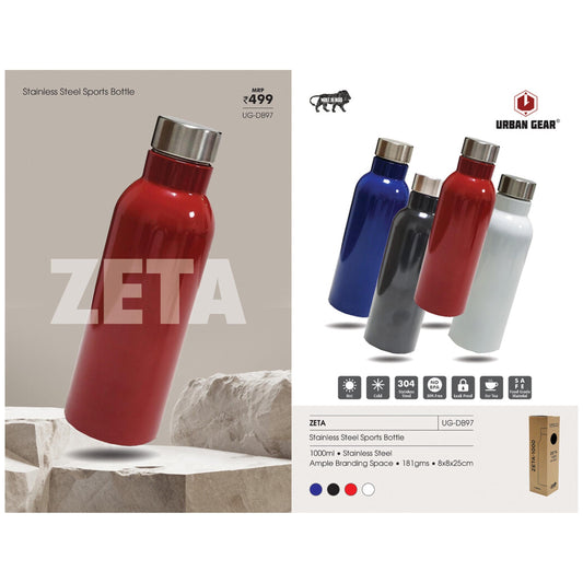 URBAN GEAR - Zeta - Stainless Steel Bottle (1000ml)  - UG-DB97 MARSH Corporate gifts