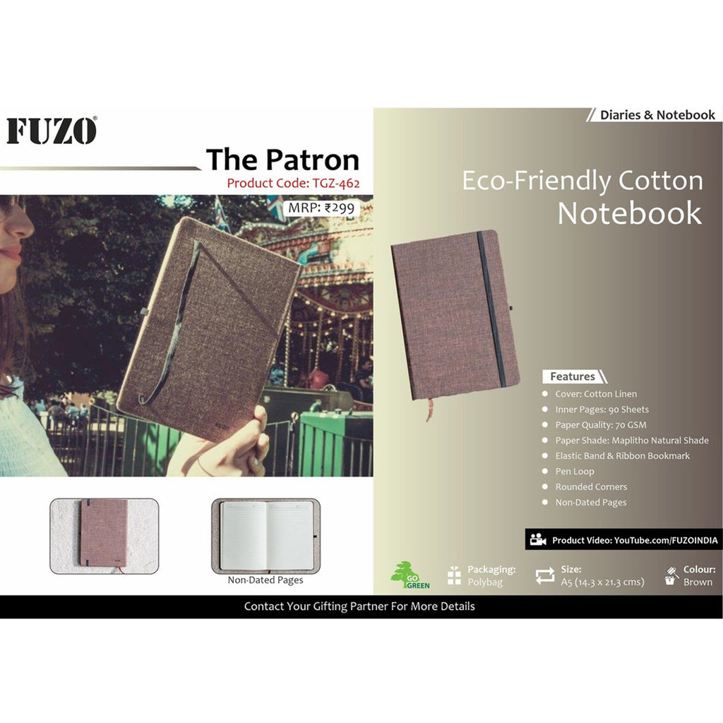 The Patron Eco-Friendly Cotton Notebook - TGZ-462