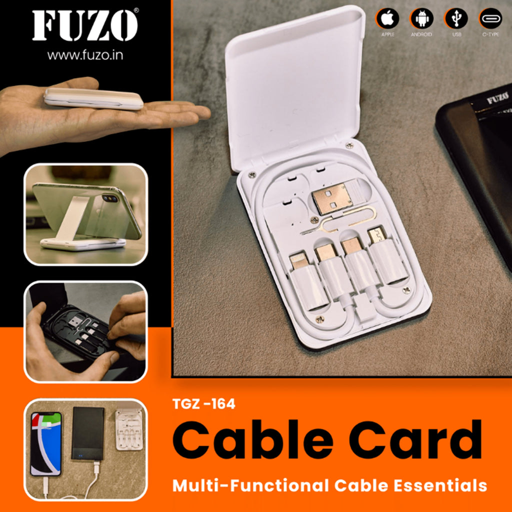 Multi-Functional Cable Essentials Cable Card - TGZ-164