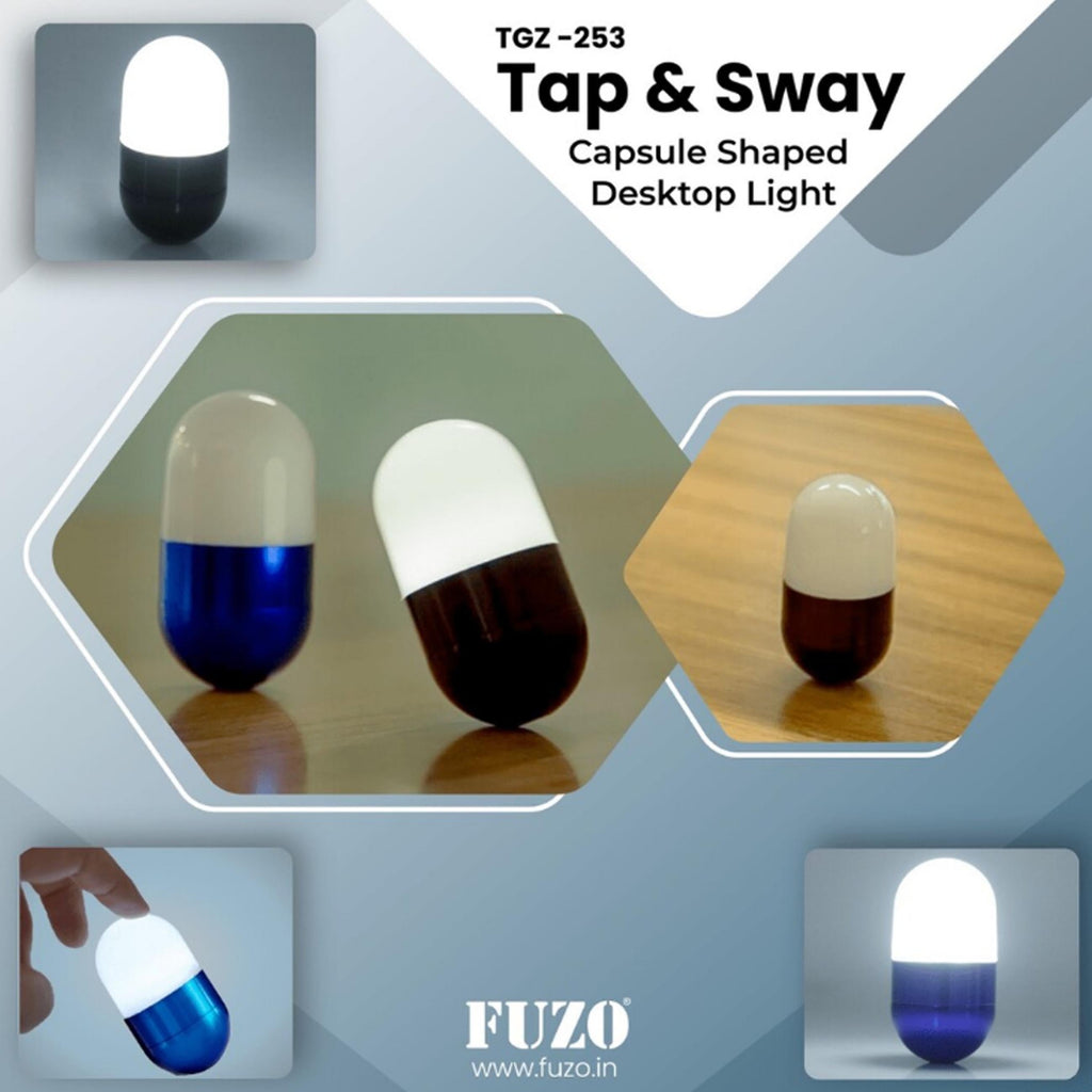 Tap n Sway Capsule Shaped Desktop Light - TGZ-253