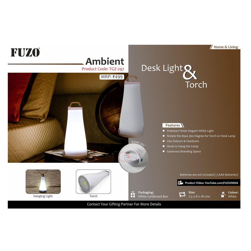 Fuzo Ambient Desk Light & Torch