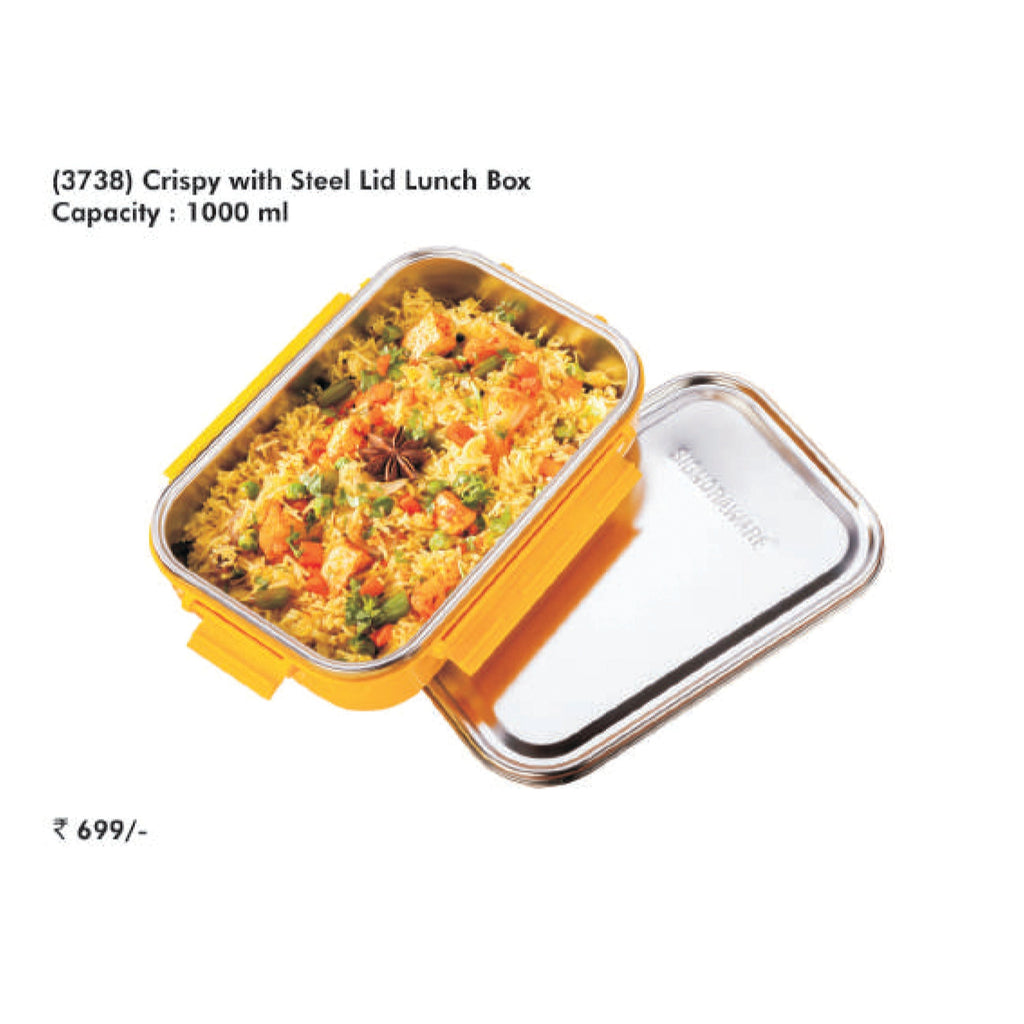 Signora Ware Crispy with Steel Lid Lunch Box - 3738