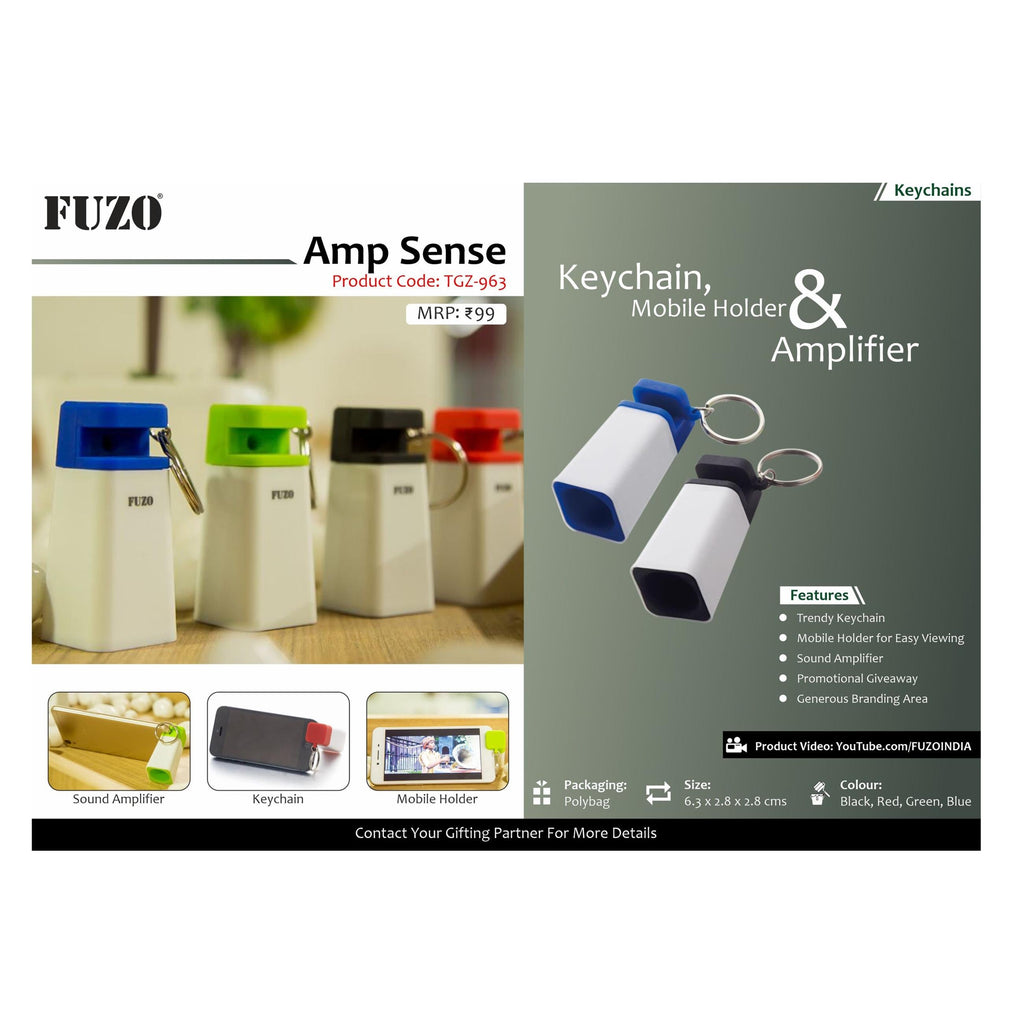 Fuzo Amp Sense Key Chain, Mobie holder & Amplifier