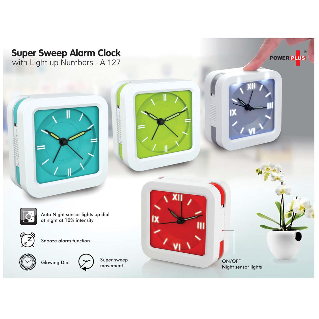 Super Sweep Alarm Clock with Light Up Numbers - A 127