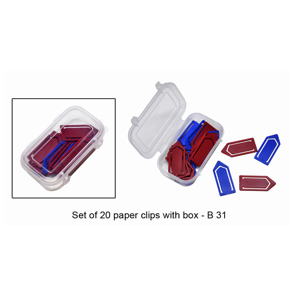 Set of 20 Paper Clips with Box - B 31