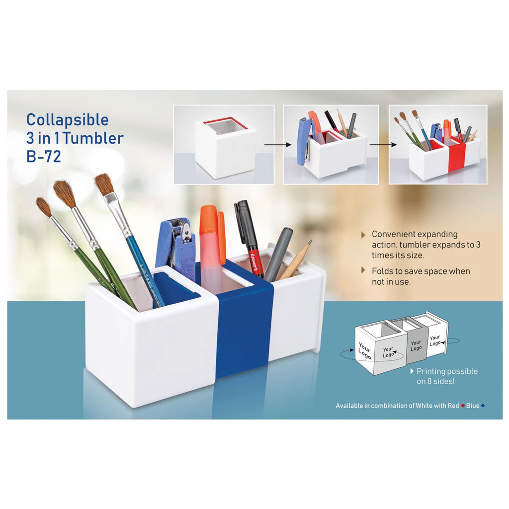 Collapsible 3 in 1 Tumbler - B 72