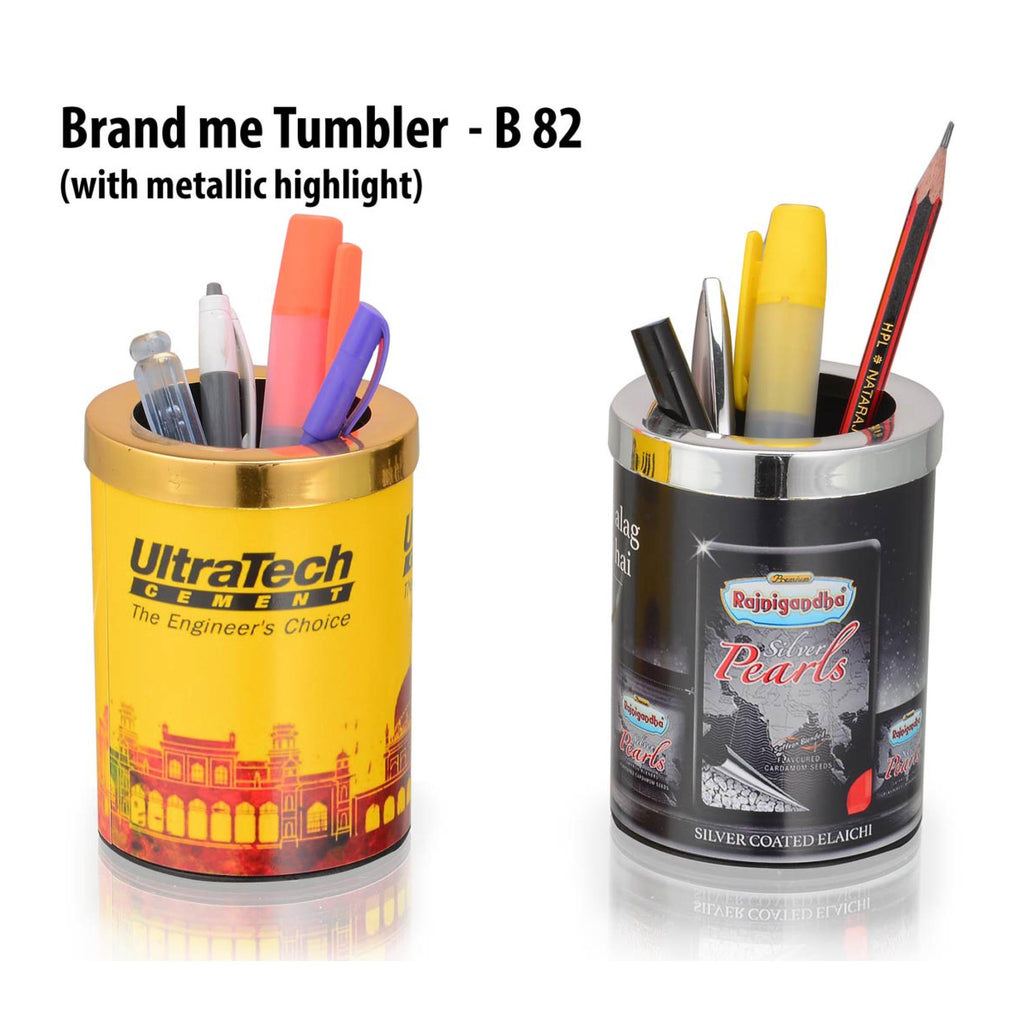 Brand Me Tumbler With Metallic Highlight - B 82