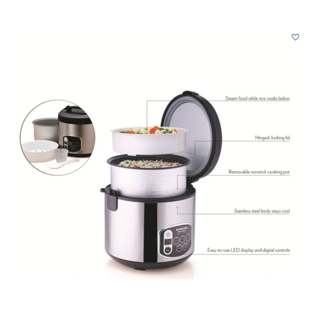 Digikook Electric Rice Cooker & Steamer - BRC18LDSS11